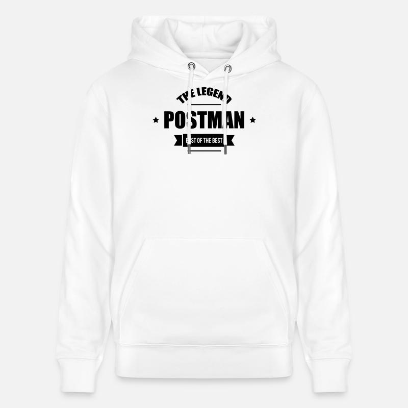 Postman - Sweat à capuche bio CRUISER Stanley/Stella Unisexe - blanc