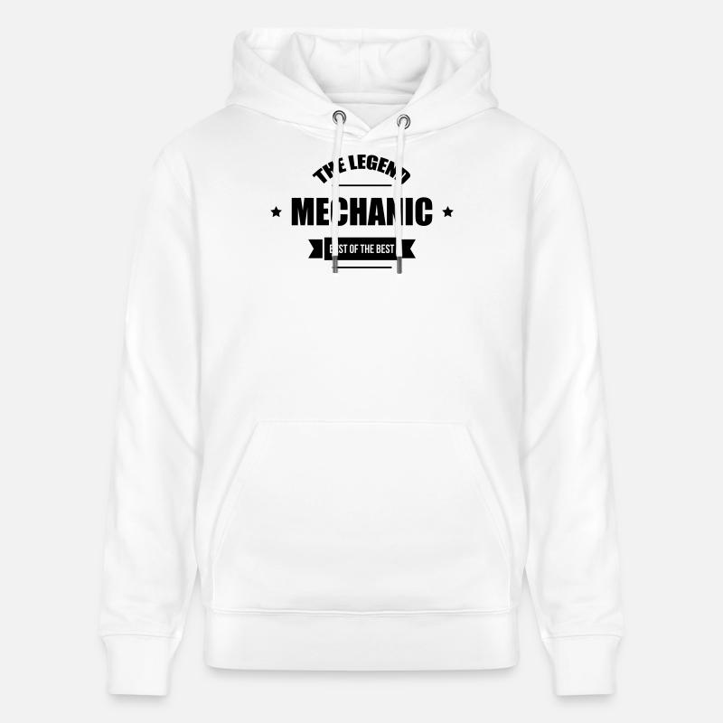 Mechanic - Sweat à capuche bio CRUISER Stanley/Stella Unisexe - blanc