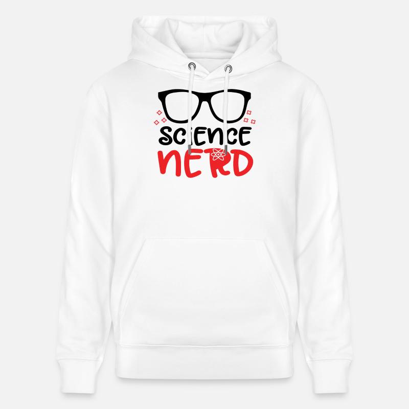 Science Nerd - Sweat à capuche bio CRUISER Stanley/Stella Unisexe - blanc