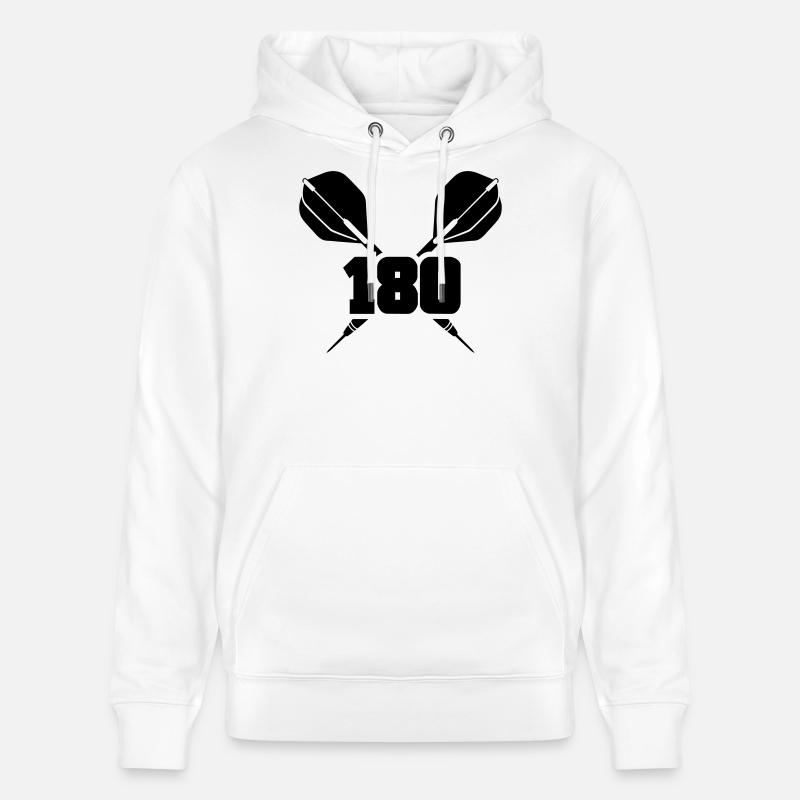 dart pfeil - Stanley/Stella Unisex Bio-Hoodie CRUISER  - Weiß