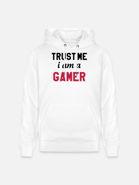 Gamer / Gaming - Stanley/Stella CRUISER Unisex Organic Hoodie - white