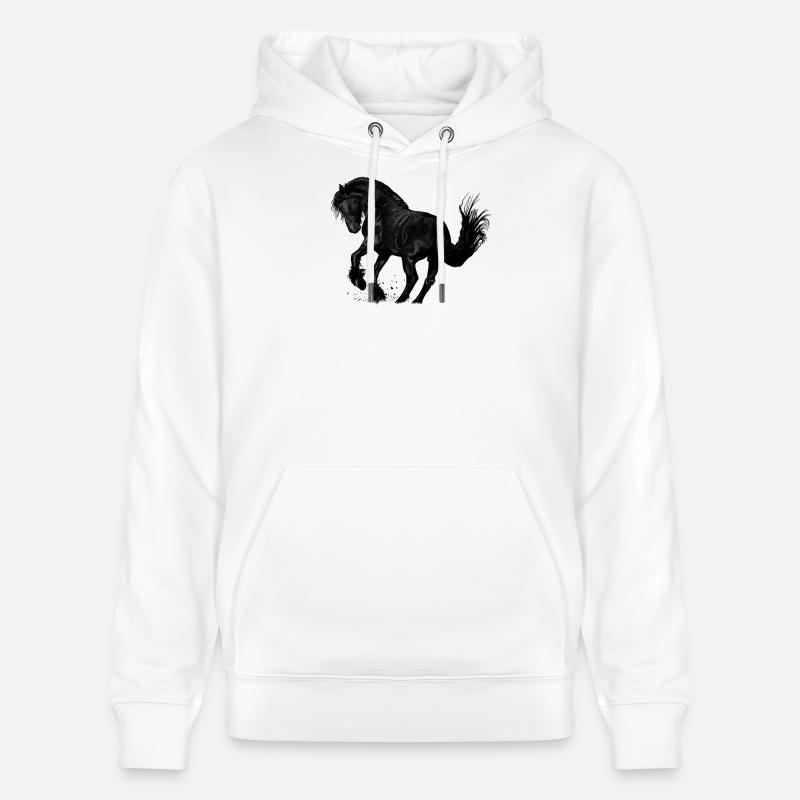 cheval - Sweat à capuche bio CRUISER Stanley/Stella Unisexe - blanc