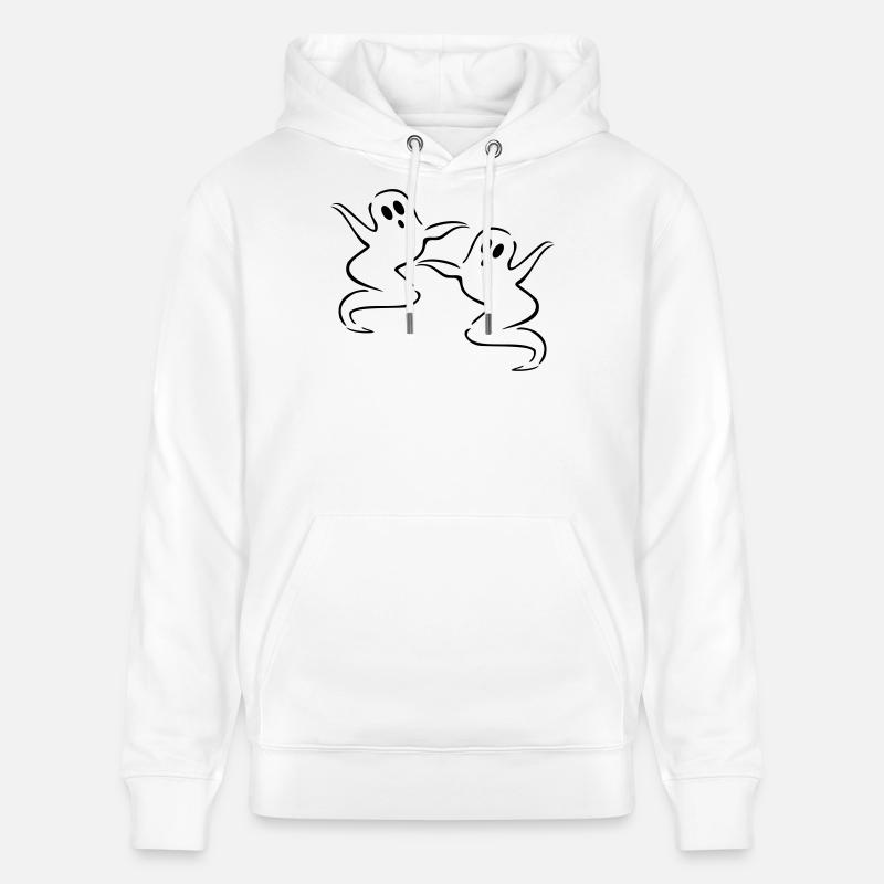 fantôme - Sweat à capuche bio CRUISER Stanley/Stella Unisexe - blanc