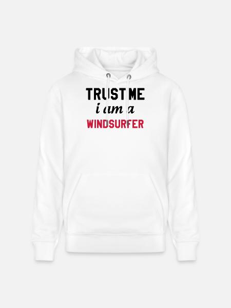 Windsurfen / Windsurfer / Windsurf / Windsurfing - Stanley/Stella Unisex Bio-Hoodie CRUISER - Weiß