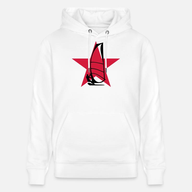 Windsurfen / Windsurfer / Windsurf / Windsurfing - Stanley/Stella Unisex Bio-Hoodie CRUISER  - Weiß