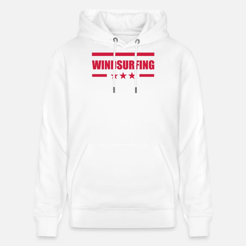 Windsurfen / Windsurfer / Windsurf / Windsurfing - Stanley/Stella Unisex Bio-Hoodie CRUISER  - Weiß
