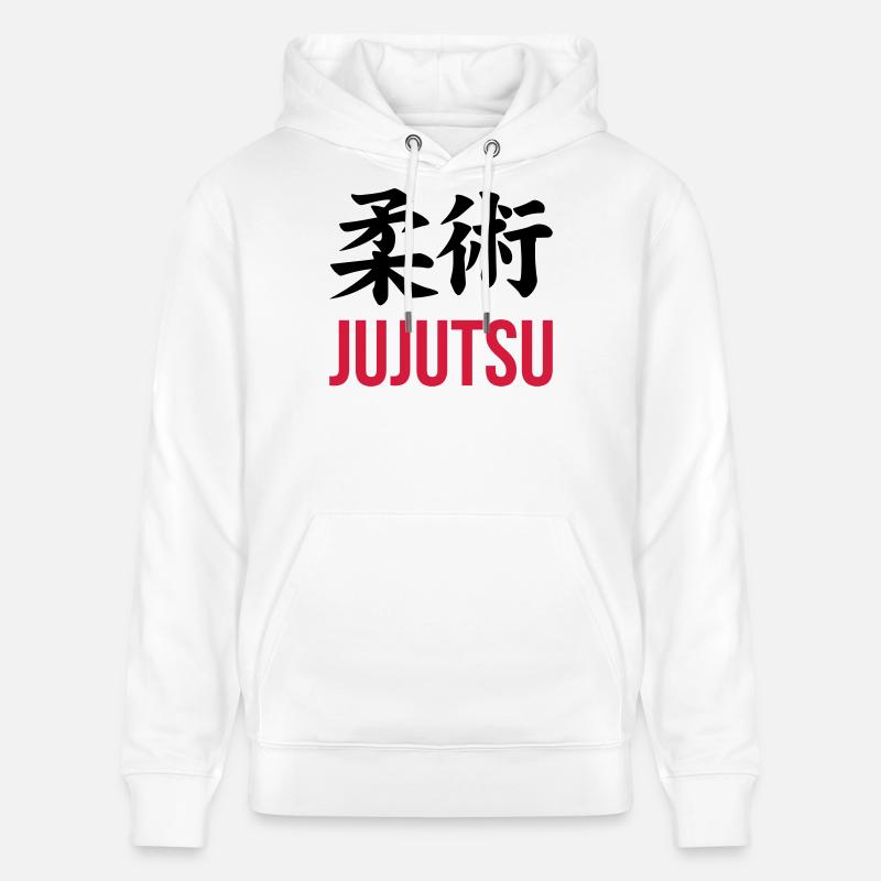 Jiu Jitsu / Jujutsu / Jiujitsu / Art Martial - Sweat à capuche bio CRUISER Stanley/Stella Unisexe - blanc