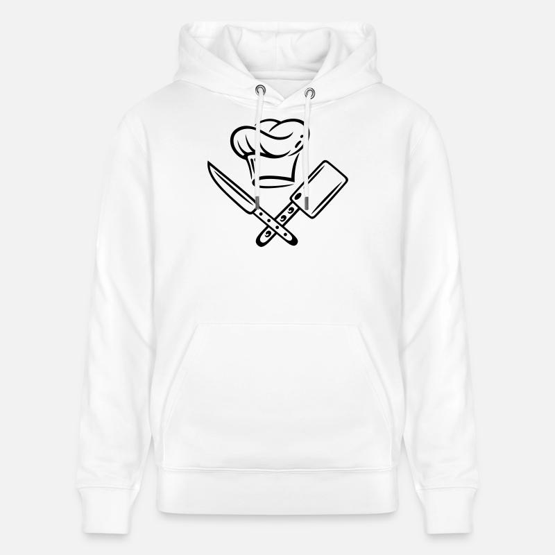 Cuisiner, chapeau de chef - Sweat à capuche bio CRUISER Stanley/Stella Unisexe - blanc