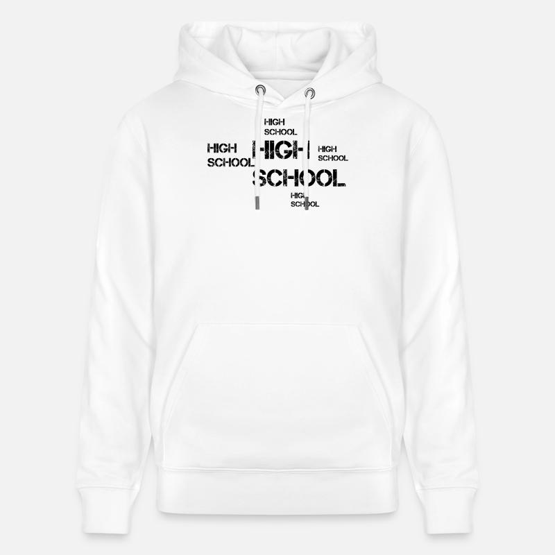 Design d’école secondaire - Sweat à capuche bio CRUISER Stanley/Stella Unisexe - blanc