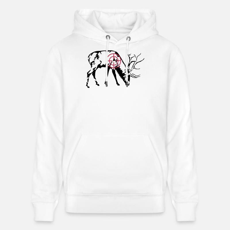 Äsender Hirsch - Stanley/Stella Unisex Bio-Hoodie CRUISER  - Weiß