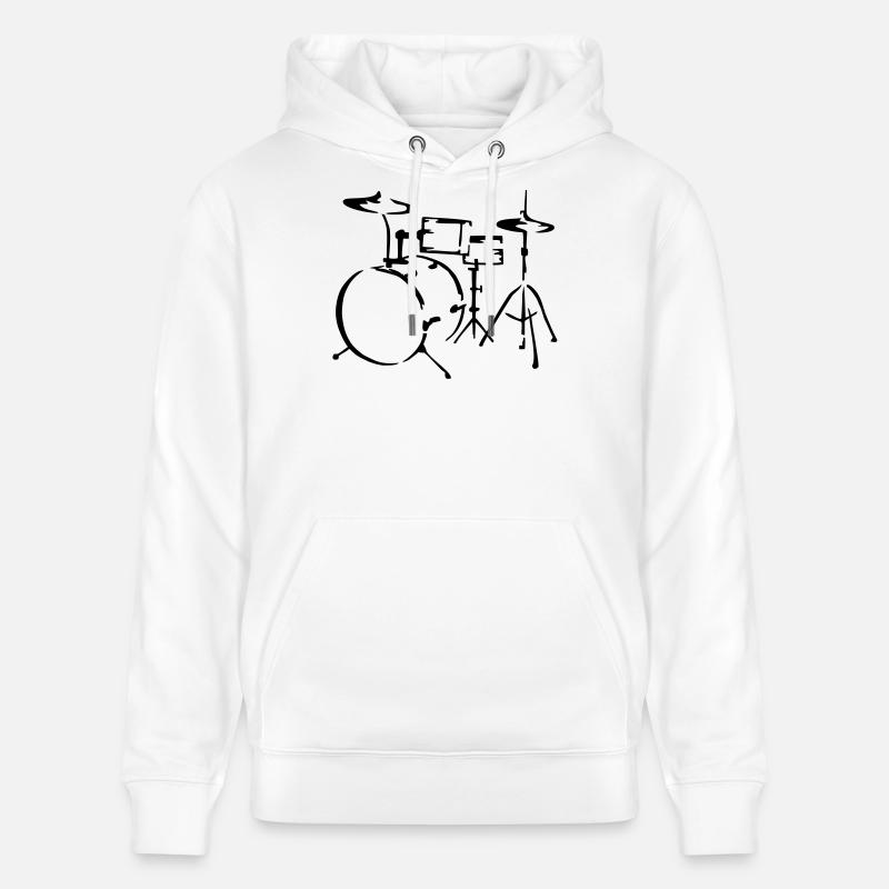 percussions - Sweat à capuche bio CRUISER Stanley/Stella Unisexe - blanc