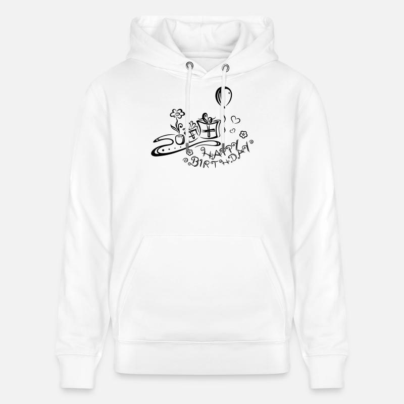 Joyeux anniversaire, félicitations - Sweat à capuche bio CRUISER Stanley/Stella Unisexe - blanc