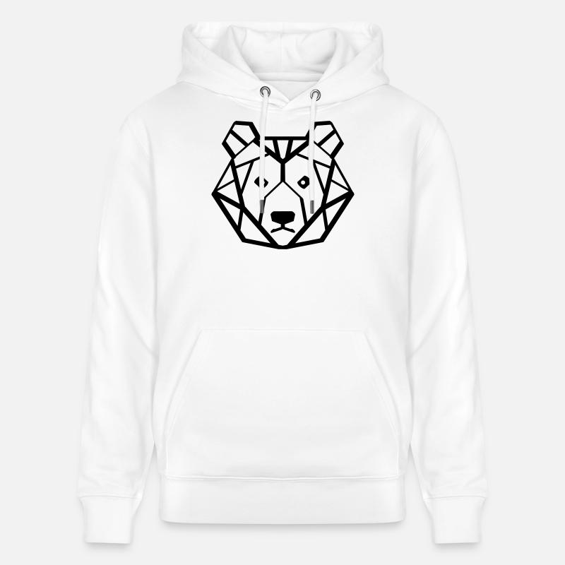 ours - Sweat à capuche bio CRUISER Stanley/Stella Unisexe - blanc