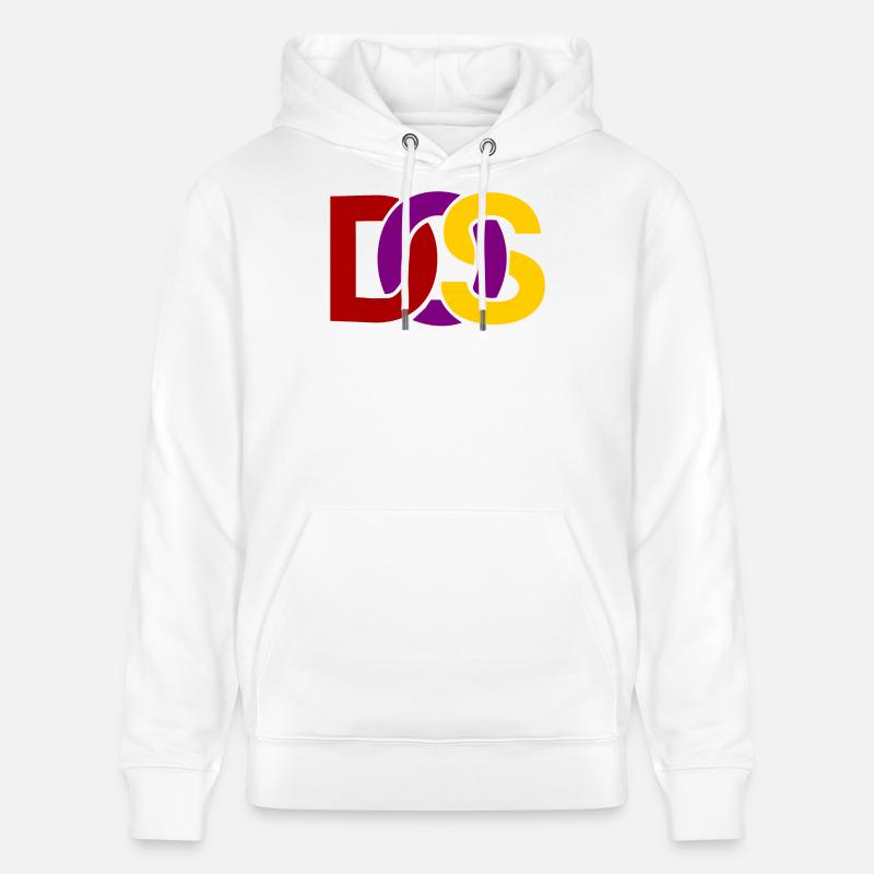 Retro MS DOS Logo - Sweat à capuche bio CRUISER Stanley/Stella Unisexe - blanc