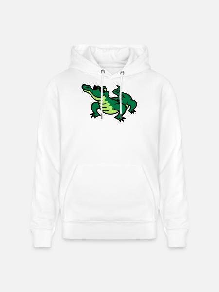 Cool Croc - Stanley/Stella CRUISER Unisex Organic Hoodie - white