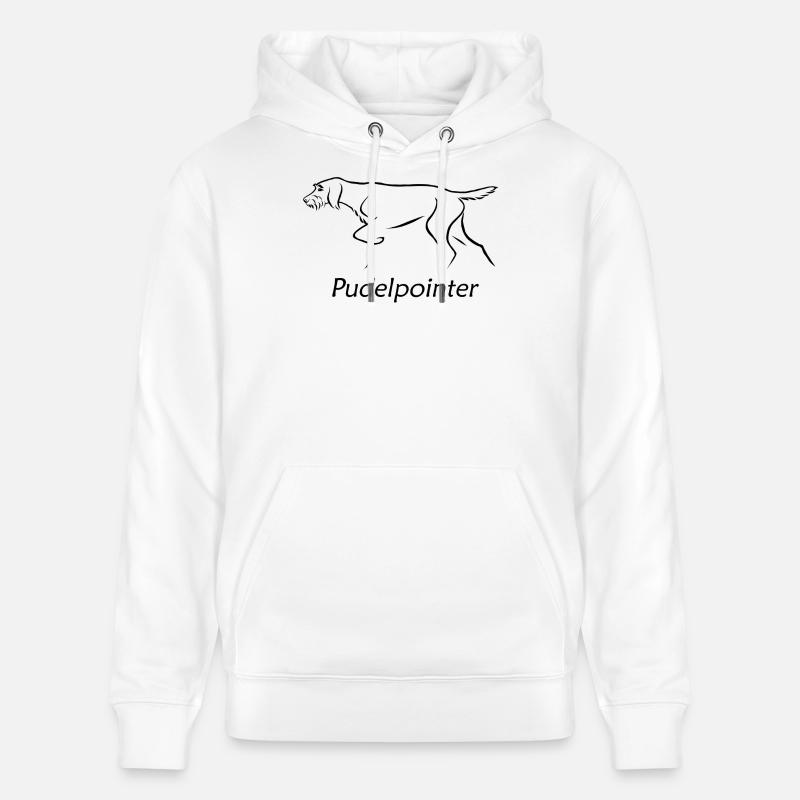 Pudelpointer - Stanley/Stella Unisex Bio-Hoodie CRUISER  - Weiß
