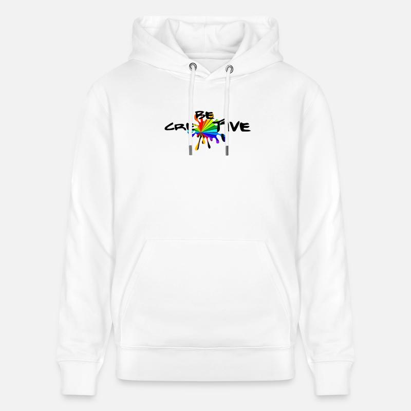Be Creative – Inspire Your Imagination - Sweat à capuche bio CRUISER Stanley/Stella Unisexe - blanc