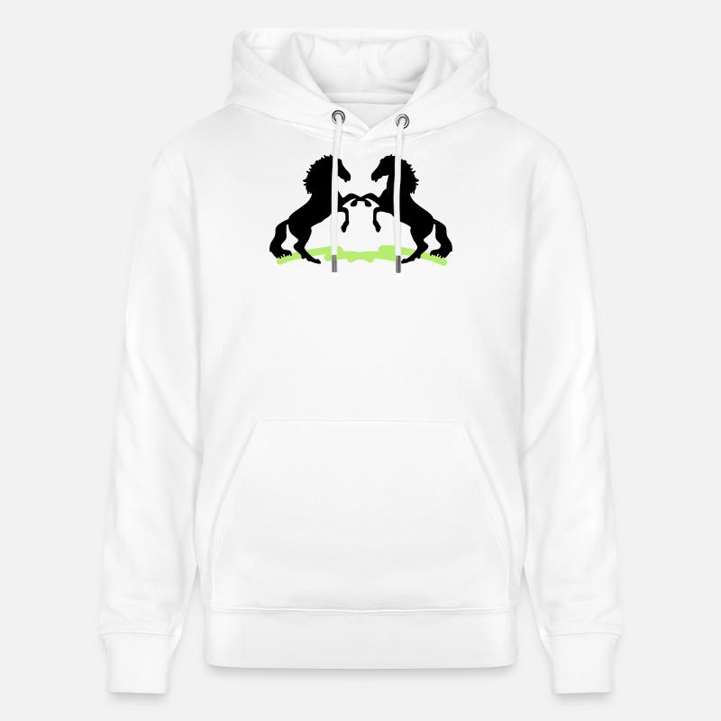 Chevaux - Sweat à capuche bio CRUISER Stanley/Stella Unisexe - blanc