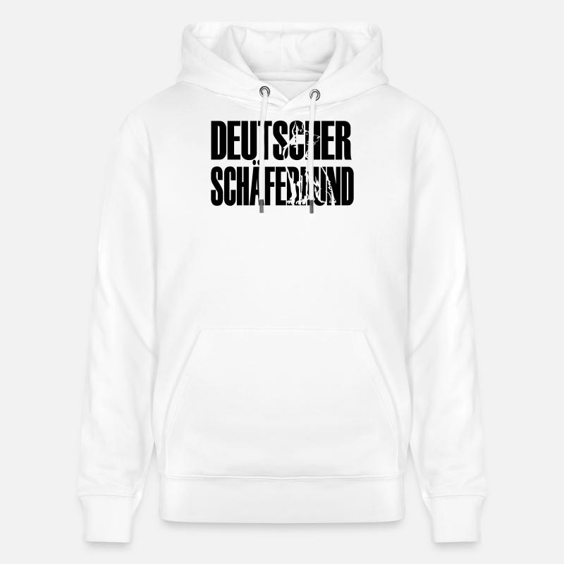 Deutscher Schäferhund - Stanley/Stella Unisex Bio-Hoodie CRUISER  - Weiß