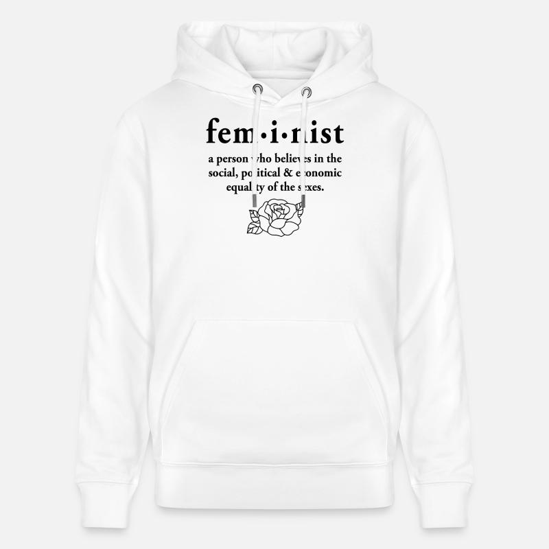 Définition féministe - Sweat à capuche bio CRUISER Stanley/Stella Unisexe - blanc