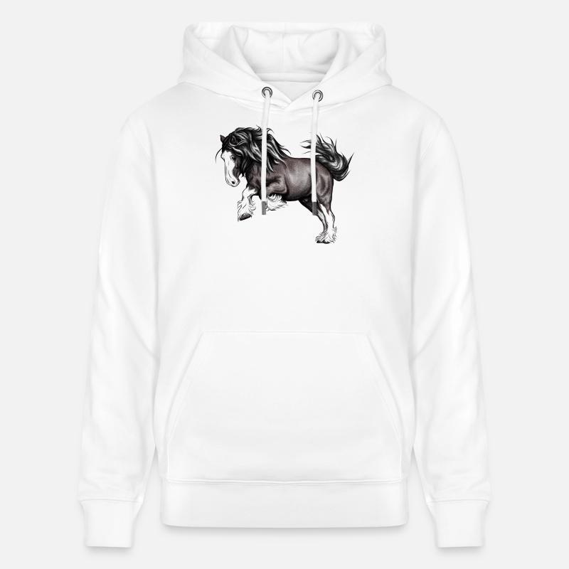 Puissance de cheval - Sweat à capuche bio CRUISER Stanley/Stella Unisexe - blanc