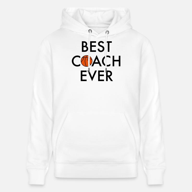 Meilleur entraîneur de basket - Sweat à capuche bio CRUISER Stanley/Stella Unisexe - blanc