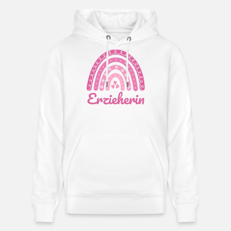 Institutrice de maternelle Regenbogen - Sweat à capuche bio CRUISER Stanley/Stella Unisexe - blanc