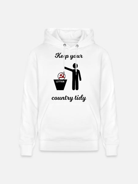 Socialism and Capitalism Funny - Stanley/Stella CRUISER Unisex Organic Hoodie - white