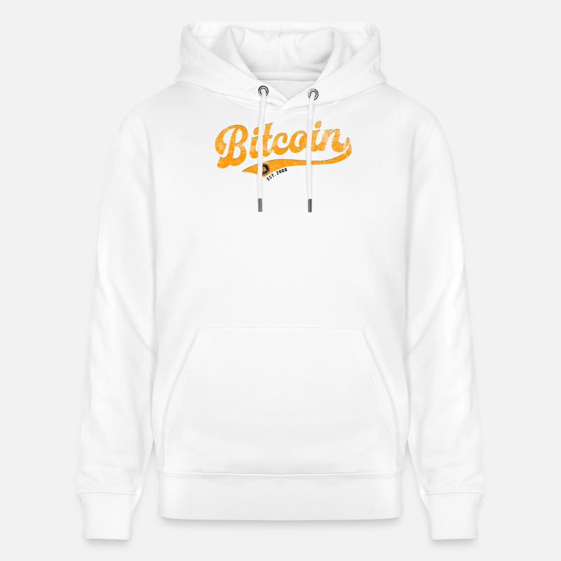 Bitcoin - l’avenir a commencé - Est. 2008 - Sweat à capuche bio CRUISER Stanley/Stella Unisexe - blanc