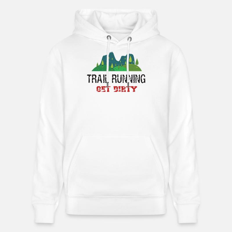 Trail Running – Werden Sie schmutzig! - Stanley/Stella Unisex Bio-Hoodie CRUISER  - Weiß