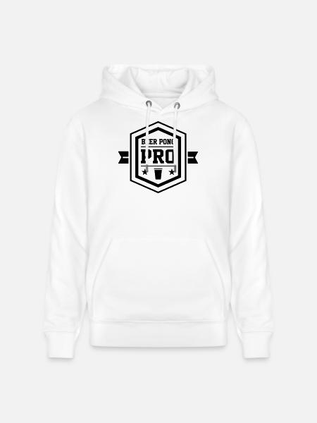Beer Pong Pro Emblem - Stanley/Stella Unisex Bio-Hoodie CRUISER  - Weiß