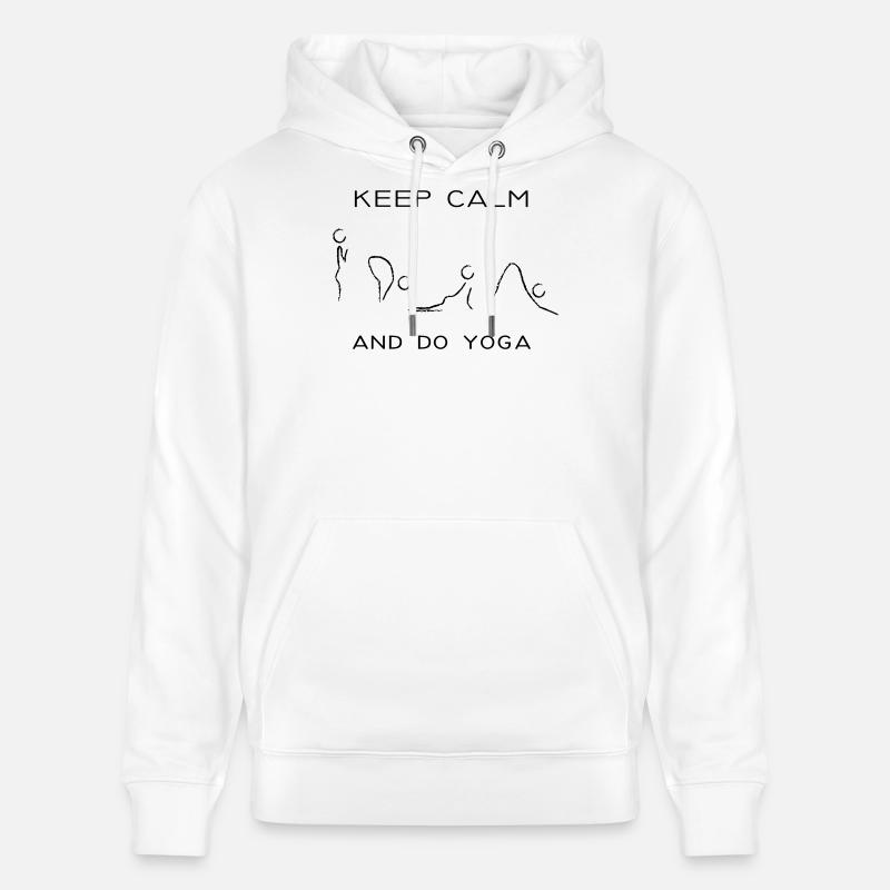 keep calm and do yoga - Sweat à capuche bio CRUISER Stanley/Stella Unisexe - blanc