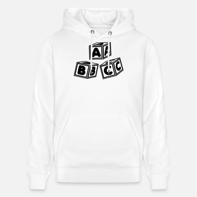 Blocs ABC - Sweat à capuche bio CRUISER Stanley/Stella Unisexe - blanc