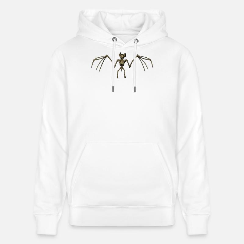 Démon squelette avec des ailes - Sweat à capuche bio CRUISER Stanley/Stella Unisexe - blanc