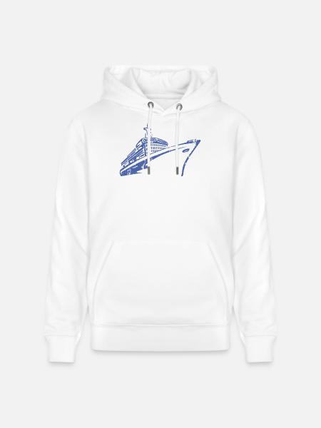 Cruise Ship Cruise Ship Luxury - Stanley/Stella CRUISER Unisex Organic Hoodie - white