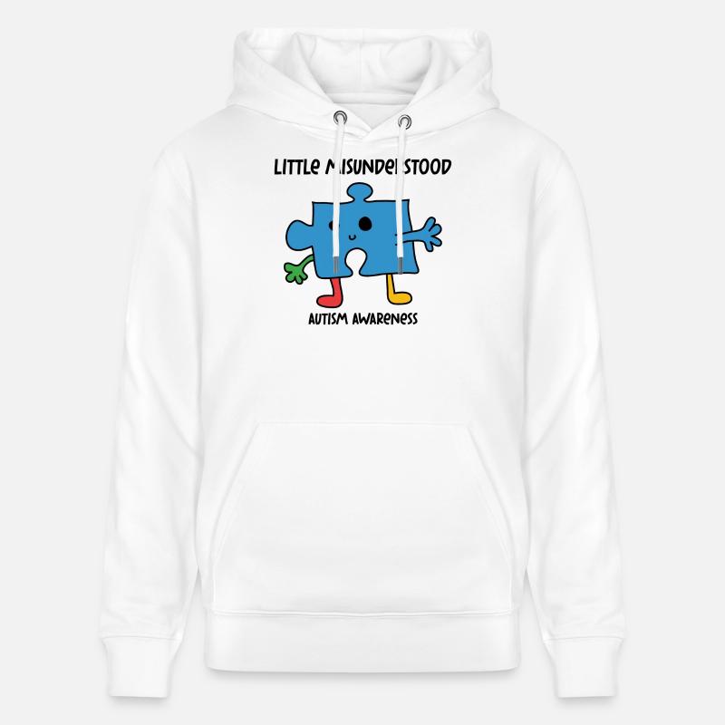 Autisme : Little Misunderstood - Sweat à capuche bio CRUISER Stanley/Stella Unisexe - blanc