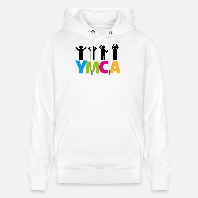 YMCA - Sweat à capuche bio CRUISER Stanley/Stella Unisexe - blanc