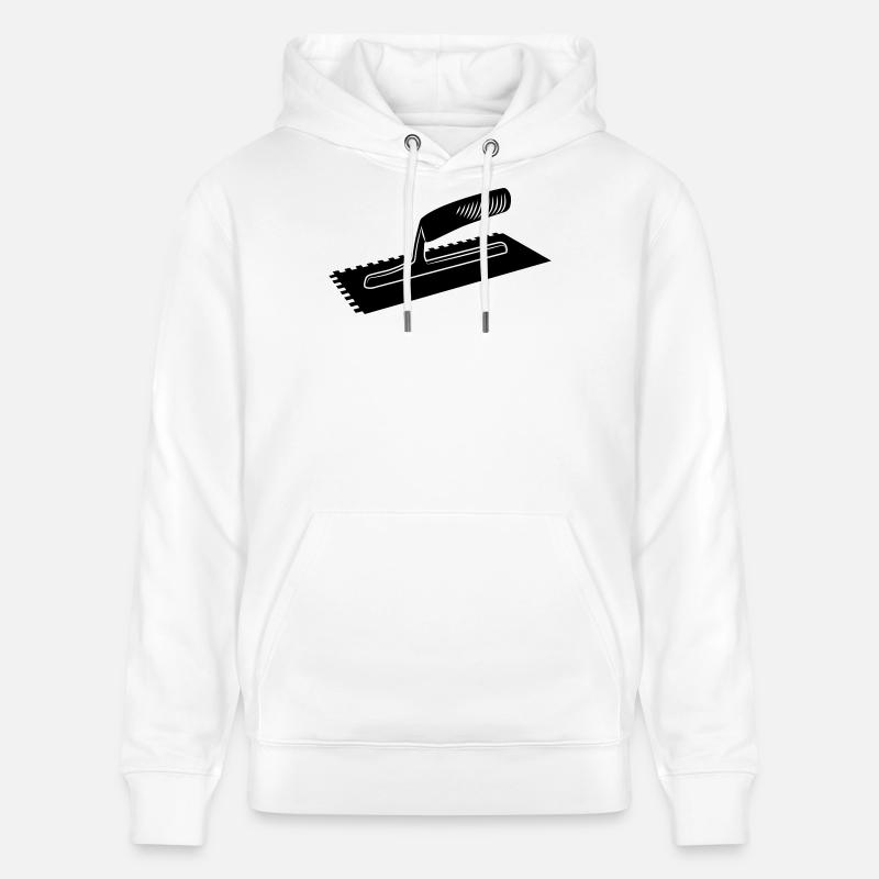 Fliesenkleber oder Leimkamm - Stanley/Stella Unisex Bio-Hoodie CRUISER  - Weiß