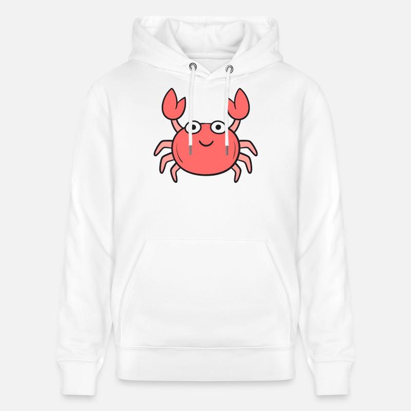 Crabe crabe - Sweat à capuche bio CRUISER Stanley/Stella Unisexe - blanc
