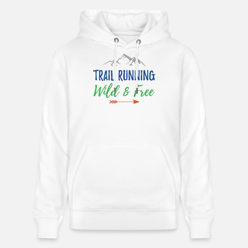 Trail Running – Sauvage et gratuit - Sweat à capuche bio CRUISER Stanley/Stella Unisexe - blanc
