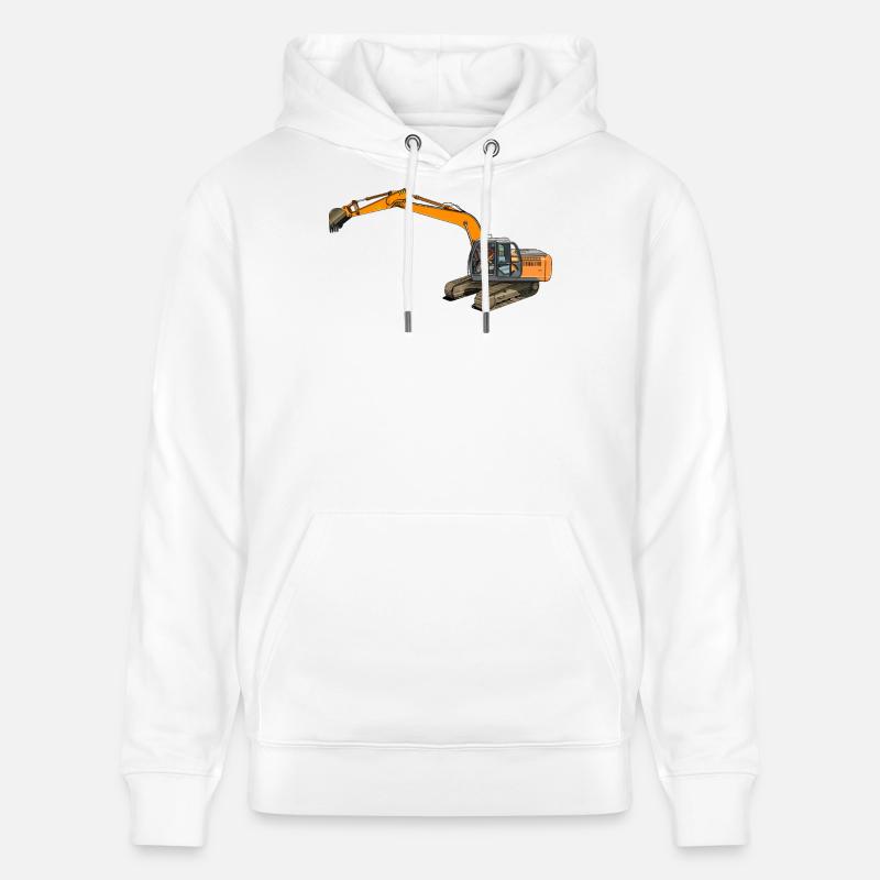 Löffelbagger greift ein - Stanley/Stella Unisex Bio-Hoodie CRUISER  - Weiß