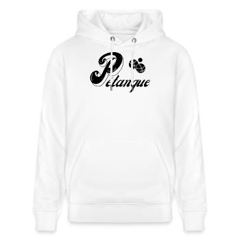 pétanque, fan de pétanque, bouliste - Sweat à capuche bio CRUISER Stanley/Stella Unisexe - blanc - Devant - Alina (178cm) & Michal (187cm)