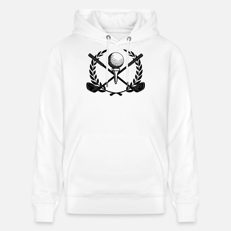Couronne de laurier Golfin - Sweat à capuche bio CRUISER Stanley/Stella Unisexe - blanc