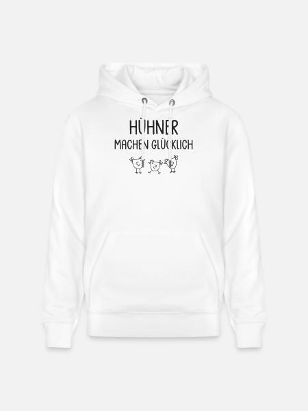 Hühner machen glücklich - Stanley/Stella Unisex Bio-Hoodie CRUISER - Weiß