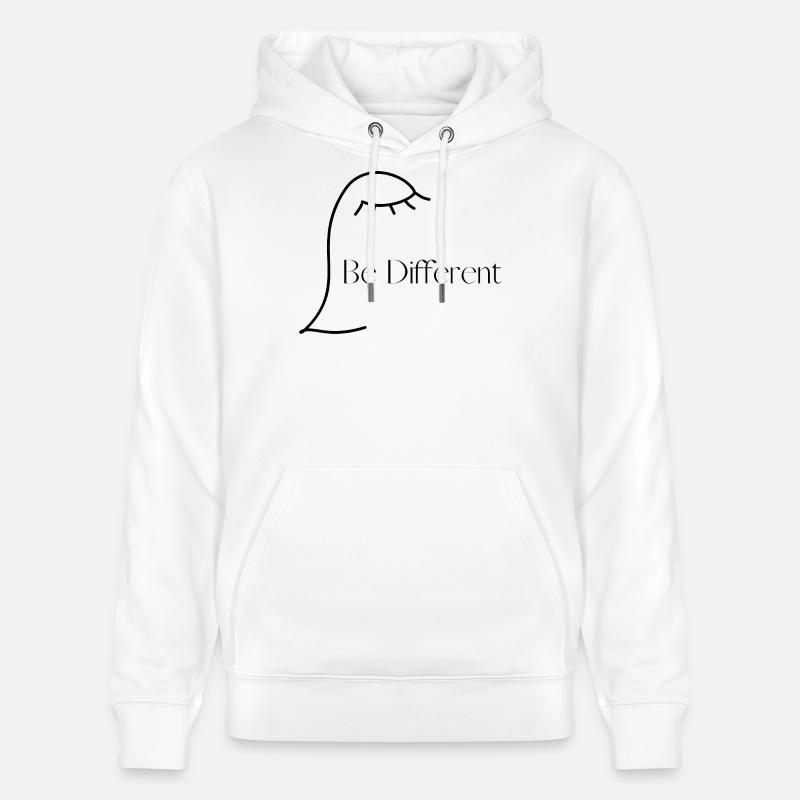 Être différent des autres - Sweat à capuche bio CRUISER Stanley/Stella Unisexe - blanc