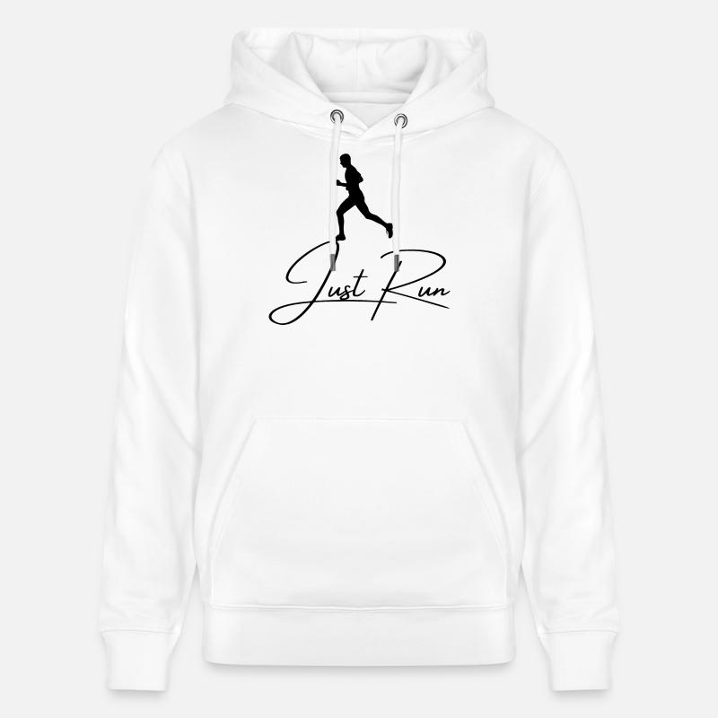 Il suffit de courir - Sweat à capuche bio CRUISER Stanley/Stella Unisexe - blanc