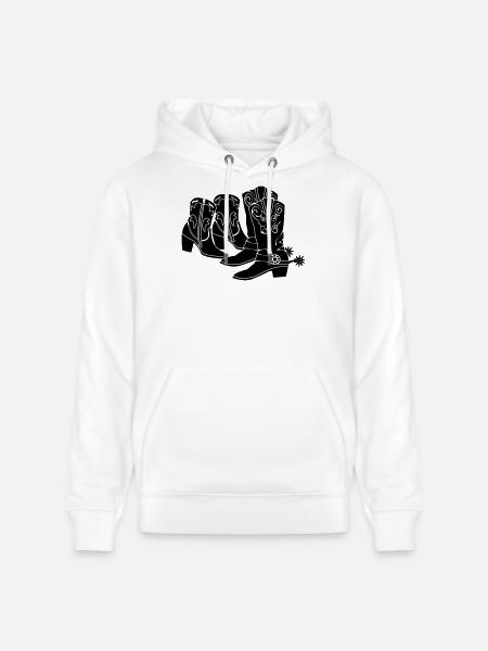 Ladies men western boots - Stanley/Stella CRUISER Unisex Organic Hoodie - white
