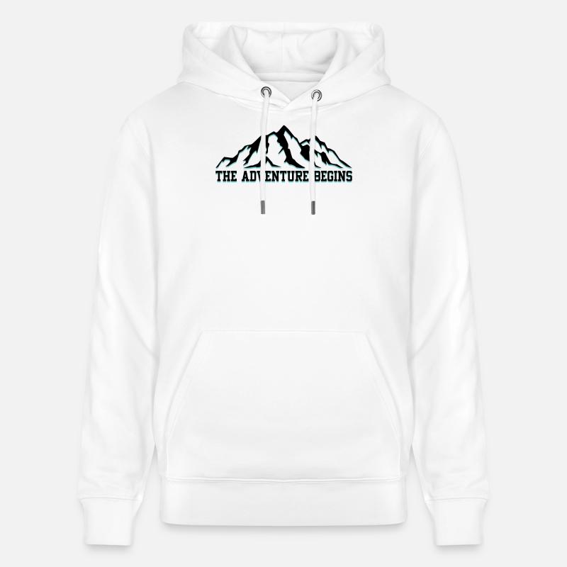 Das Abenteuer beginnt - Stanley/Stella Unisex Bio-Hoodie CRUISER  - Weiß
