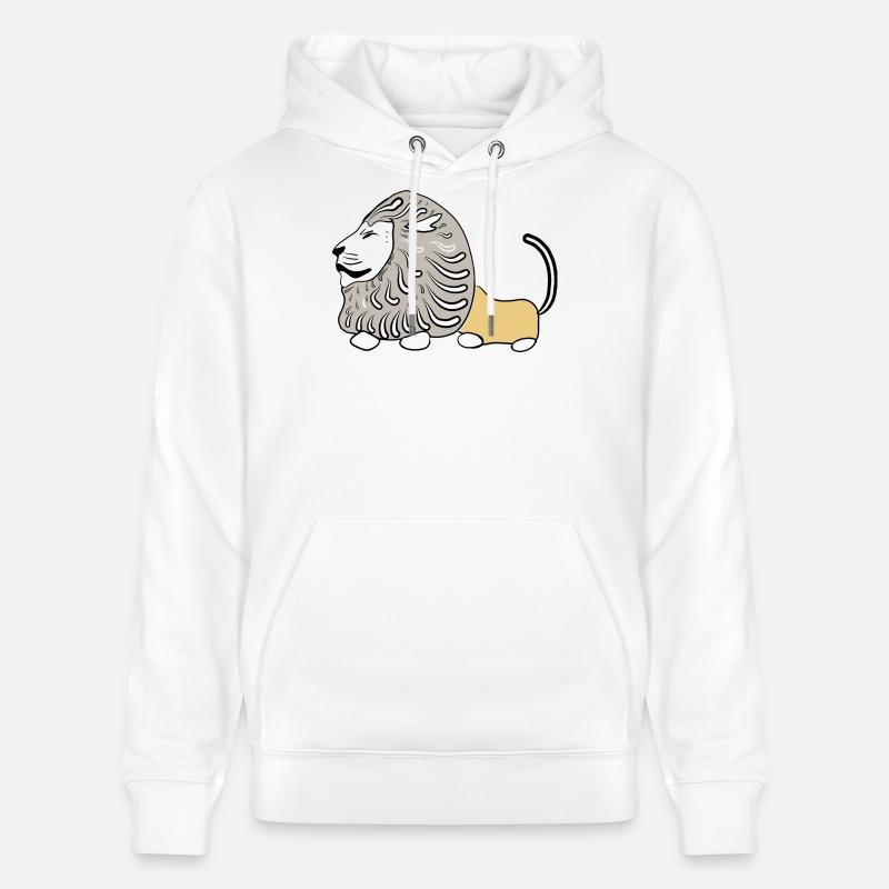 LION VECTER - Sweat à capuche bio CRUISER Stanley/Stella Unisexe - blanc