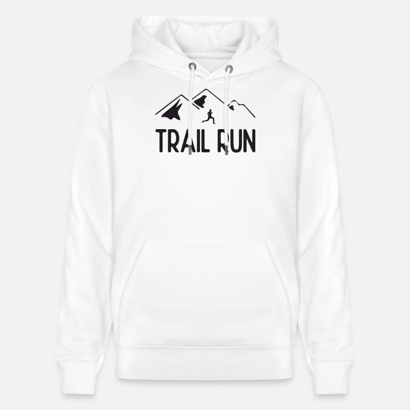 Course de sentier - Sweat à capuche bio CRUISER Stanley/Stella Unisexe - blanc